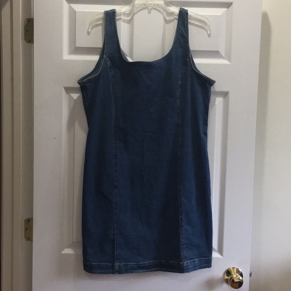 98% Cotton Denim Designed Dress